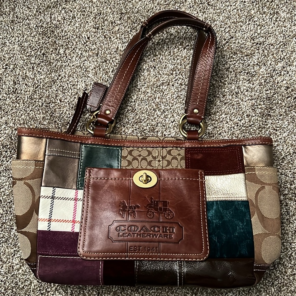 Coach Holiday Patchwork Purse